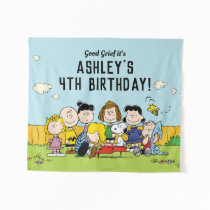 Peanuts | Charlie Brown and Gang Birthday Tapestry
