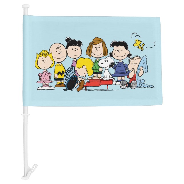 Peanuts | Charlie Brown and Gang Car Flag (Front)