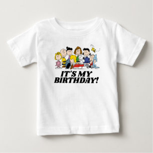 Peanuts   Charlie Brown and Gang It's My Birthday Baby T-Shirt