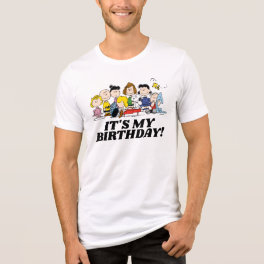 Peanuts Charlie Brown and Gang It's My Birthday Tri-Blend Shirt