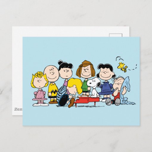 Peanuts Charlie Brown And Gang Postcard Zazzle   Peanuts Charlie Brown And Gang Postcard Rea08b74eb9e2451fbeca2c97db096b06 Ucb66 510 