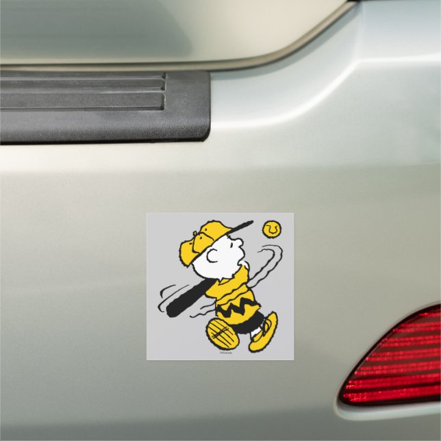 Peanuts | Charlie Brown at Bat Car Magnet (In Situ)