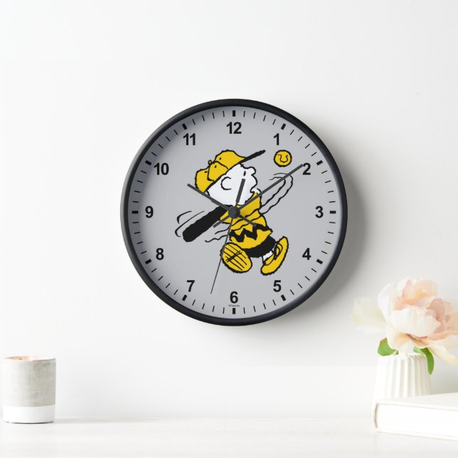 Peanuts | Charlie Brown at Bat Clock (Home)