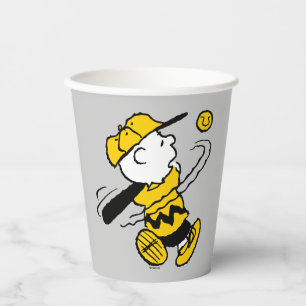 Peanuts Charlie Brown at Bat Paper Cups