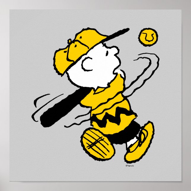Peanuts | Charlie Brown at Bat Poster (Front)