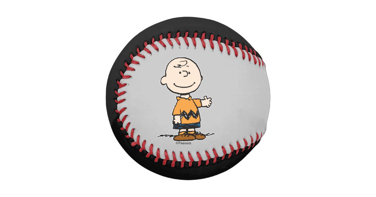 Official Peanuts Charlie Brown And Snoopy Playing Baseball