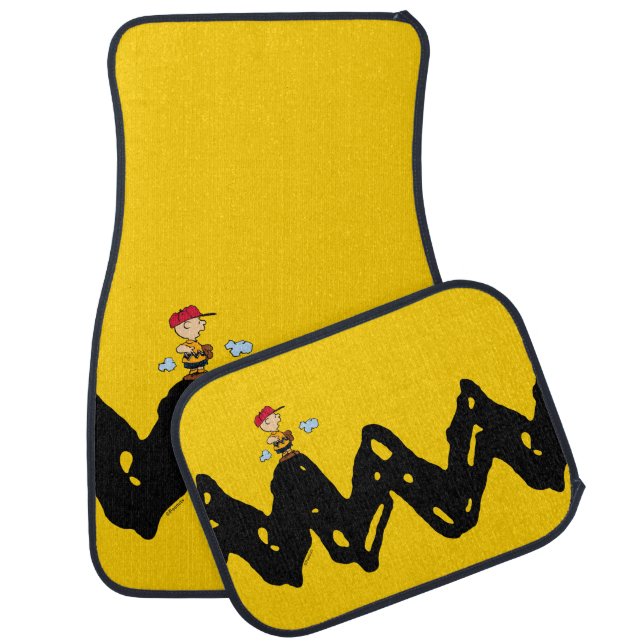 Peanuts | Charlie Brown Baseball Car Floor Mat (Set)