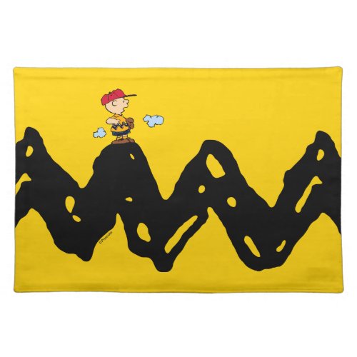 Peanuts  Charlie Brown Baseball Cloth Placemat