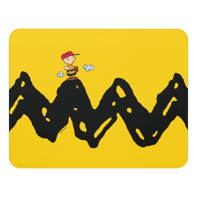 Peanuts | Charlie Brown Baseball Door Sign (Contemporary Front)