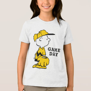 Peanuts Charlie Brown Baseball Game Tri-Blend Shirt