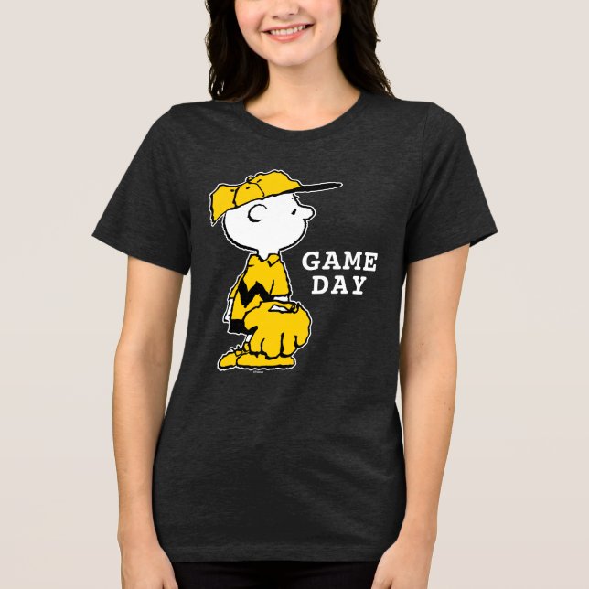 Peanuts | Charlie Brown Baseball Game Tri-Blend Shirt (Front)