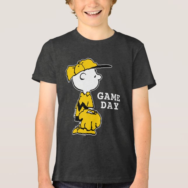 Peanuts | Charlie Brown Baseball Game Tri-Blend Shirt (Front)