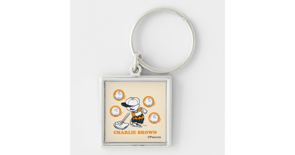 PEANUTS, Charlie Brown Baseball Keychain