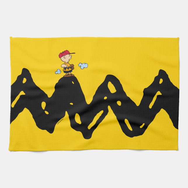 Peanuts | Charlie Brown Baseball Kitchen Towel (Horizontal)