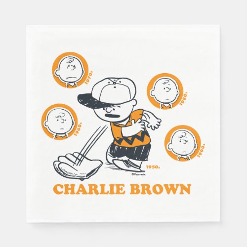 PEANUTS  Charlie Brown Baseball Napkins