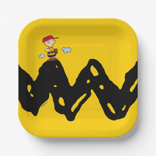 Peanuts | Charlie Brown Baseball Paper Plates (Front)