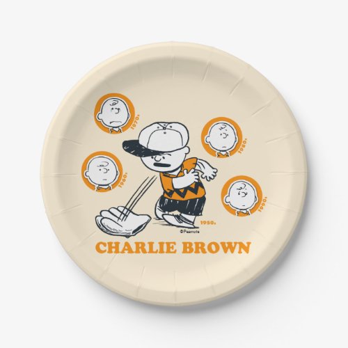 PEANUTS  Charlie Brown Baseball Paper Plates