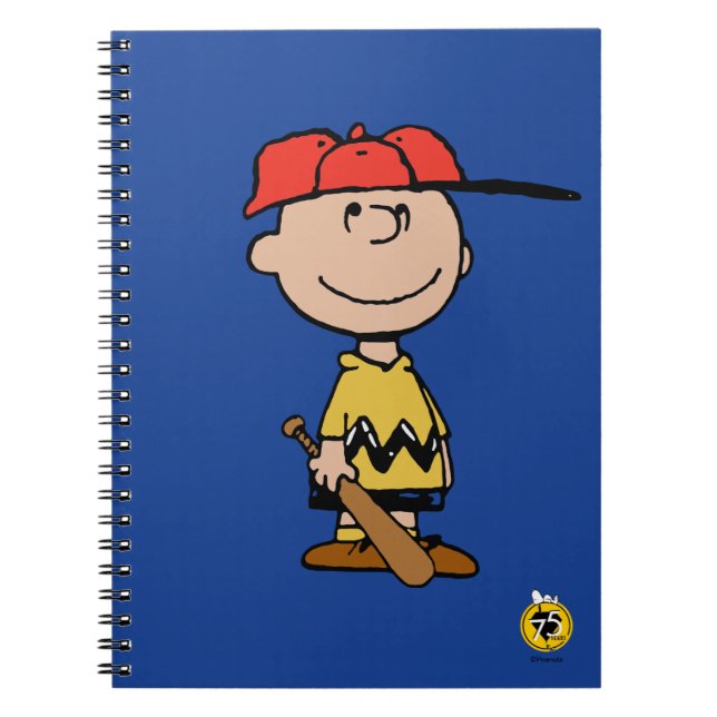 Peanuts | Charlie Brown Baseball Smile Notebook (Front)
