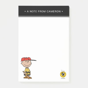 Peanuts Charlie Brown Baseball Smile Post-it Notes