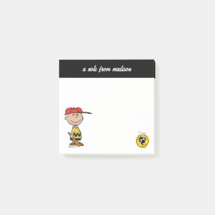 Peanuts Charlie Brown Baseball Smile Post-it Notes