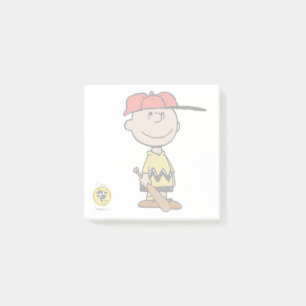 Peanuts Charlie Brown Baseball Smile Post-it Notes