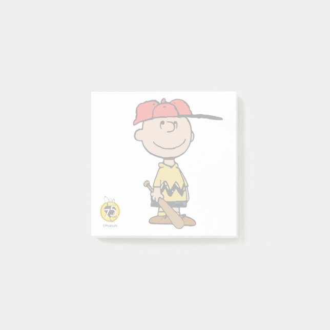 Peanuts | Charlie Brown Baseball Smile Post-it Notes (Front)
