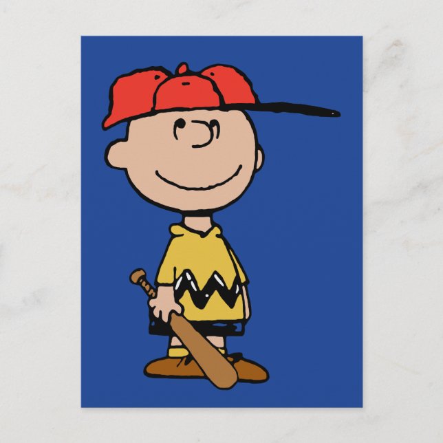 Peanuts | Charlie Brown Baseball Smile Postcard (Front)
