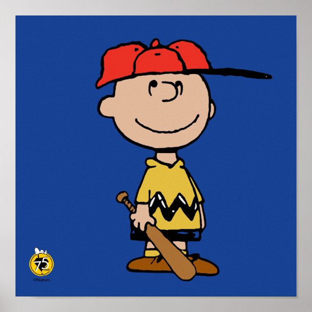 Peanuts | Charlie Brown Baseball Smile Poster (Front)