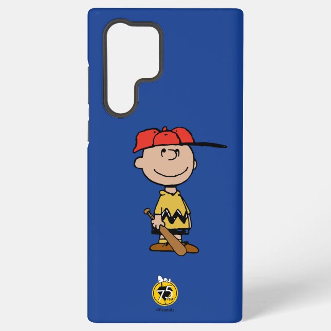 Peanuts | Charlie Brown Baseball Smile Samsung Galaxy Case (Back)