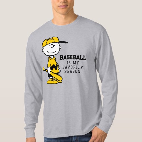 Peanuts  Charlie Brown Baseball Smile T_Shirt