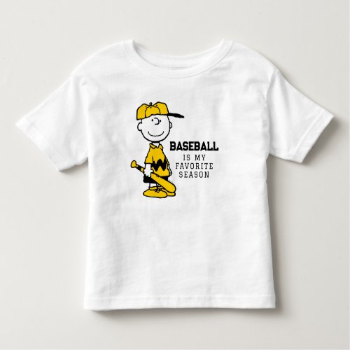 Peanuts  Charlie Brown Baseball Smile Toddler T_shirt