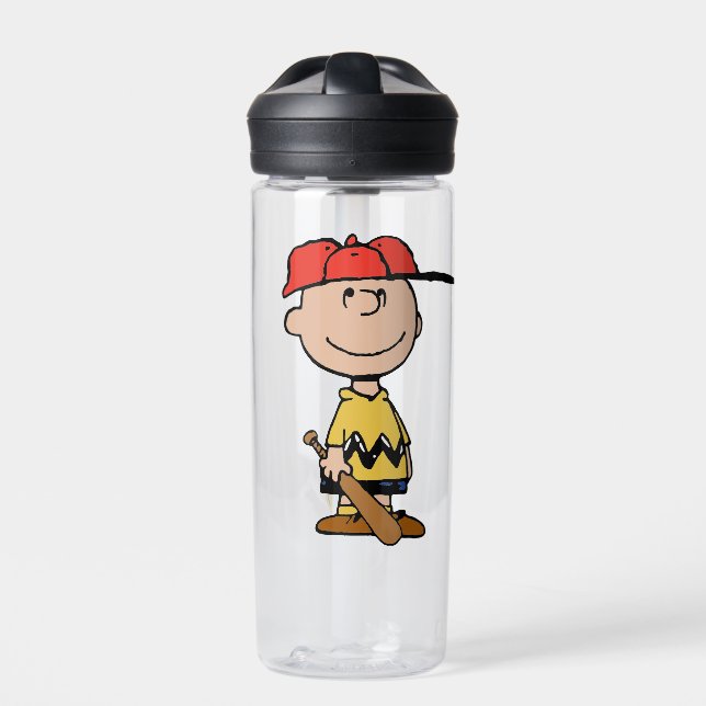 Peanuts | Charlie Brown Baseball Smile Water Bottle (Front)