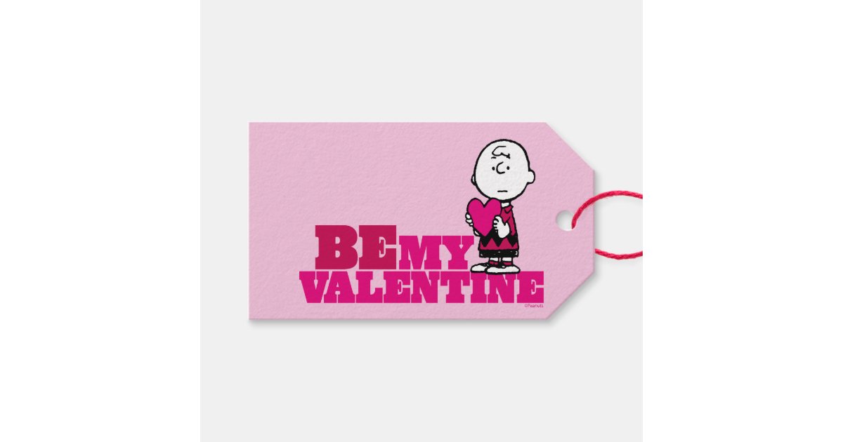 Peanuts, Valentine's Day, Charlie Brown Gift Tags