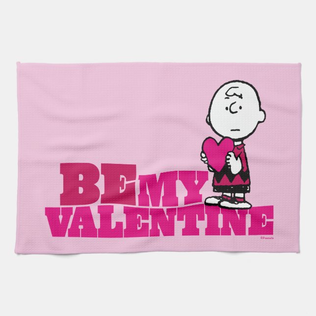 Peanuts | Charlie Brown Be My Valentine Kitchen Towel (Horizontal)