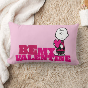 Peanuts   Charlie Brown Be My Valentine Lumbar Pillow