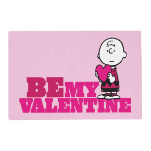 Peanuts Charlie Brown Be My Valentine Placemat