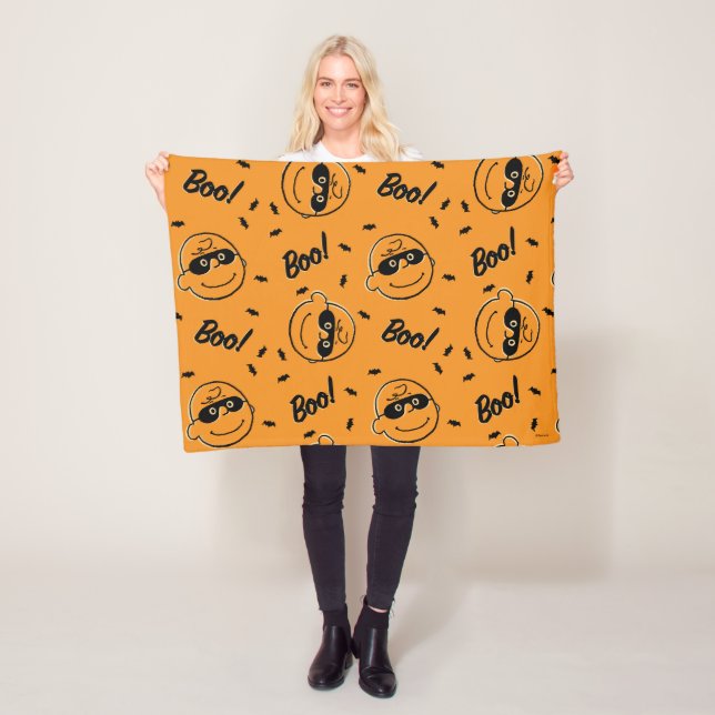 Peanuts | Charlie Brown Boo! Pattern Fleece Blanket (In Situ)