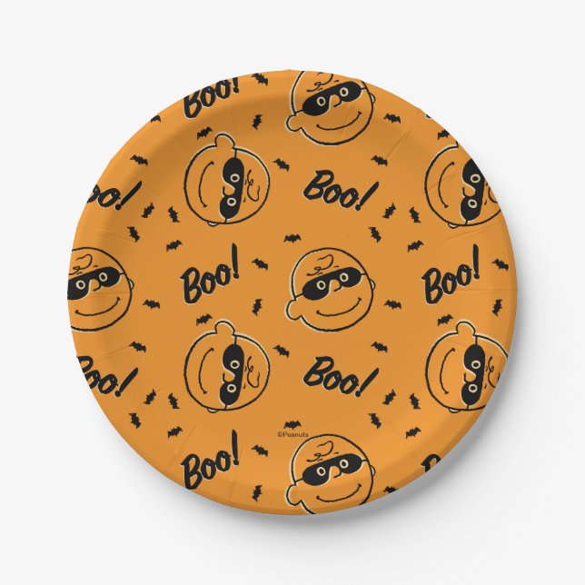 Peanuts | Charlie Brown Boo! Pattern Paper Plates (Front)