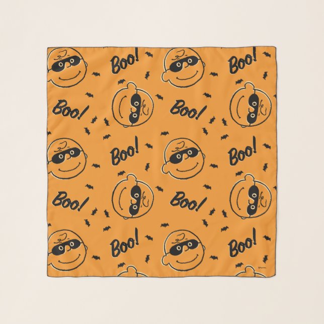 Peanuts | Charlie Brown Boo! Pattern Scarf (Front)