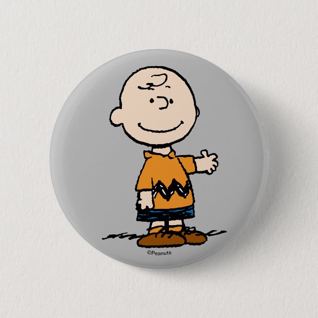 Peanuts | Charlie Brown Button (Front)