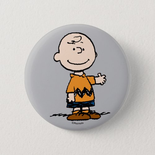 Peanuts  Charlie Brown Button