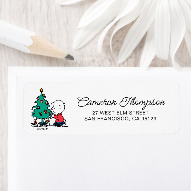 Peanuts | Charlie Brown Christmas Lights Label (Insitu)