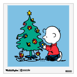 Peanuts Charlie Brown Christmas Lights Wall Decal