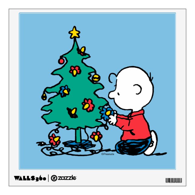 Peanuts | Charlie Brown Christmas Lights Wall Decal (Front)