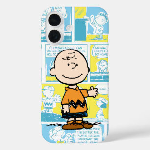 Peanuts   Charlie Brown Comic Pattern iPhone 16 Case