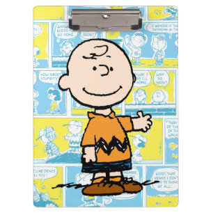 Peanuts Charlie Brown Comic Pattern Clipboard