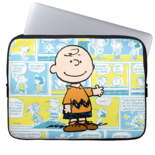 Peanuts Charlie Brown Comic Pattern Laptop Sleeve