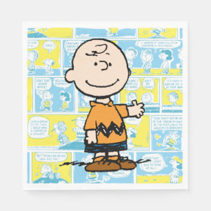 Peanuts Charlie Brown Comic Pattern Napkins