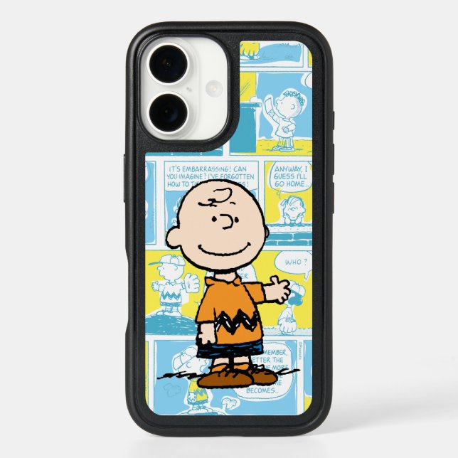 Peanuts | Charlie Brown Comic Pattern Otterbox iPhone Case (Back)