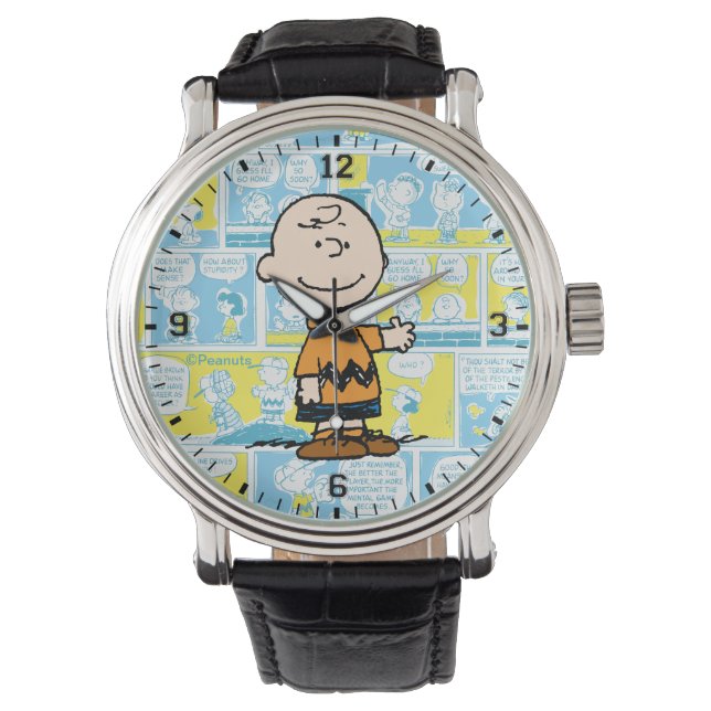 Peanuts | Charlie Brown Comic Pattern Watch (Front)